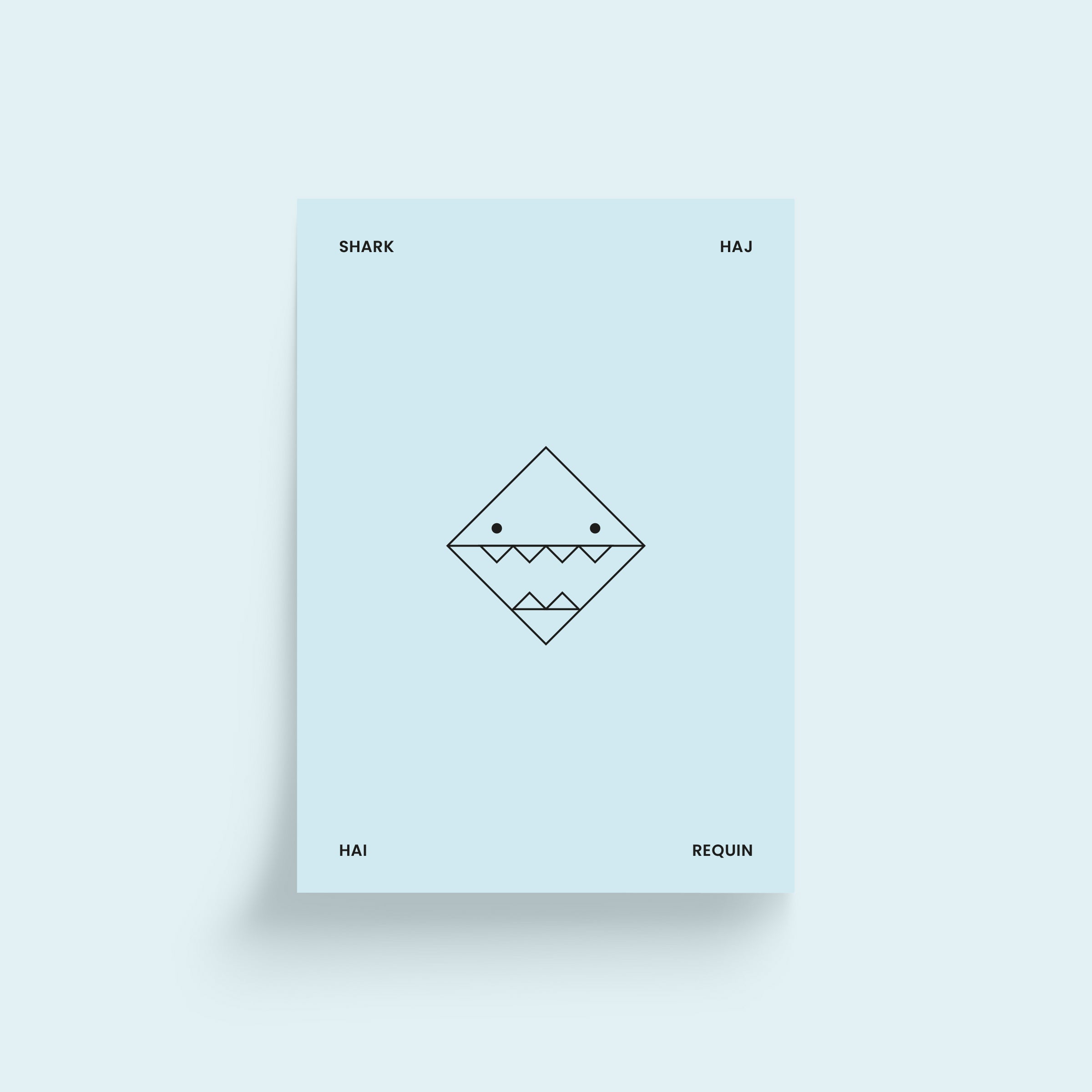 SHARK HAJ HAI REQUIN plakat