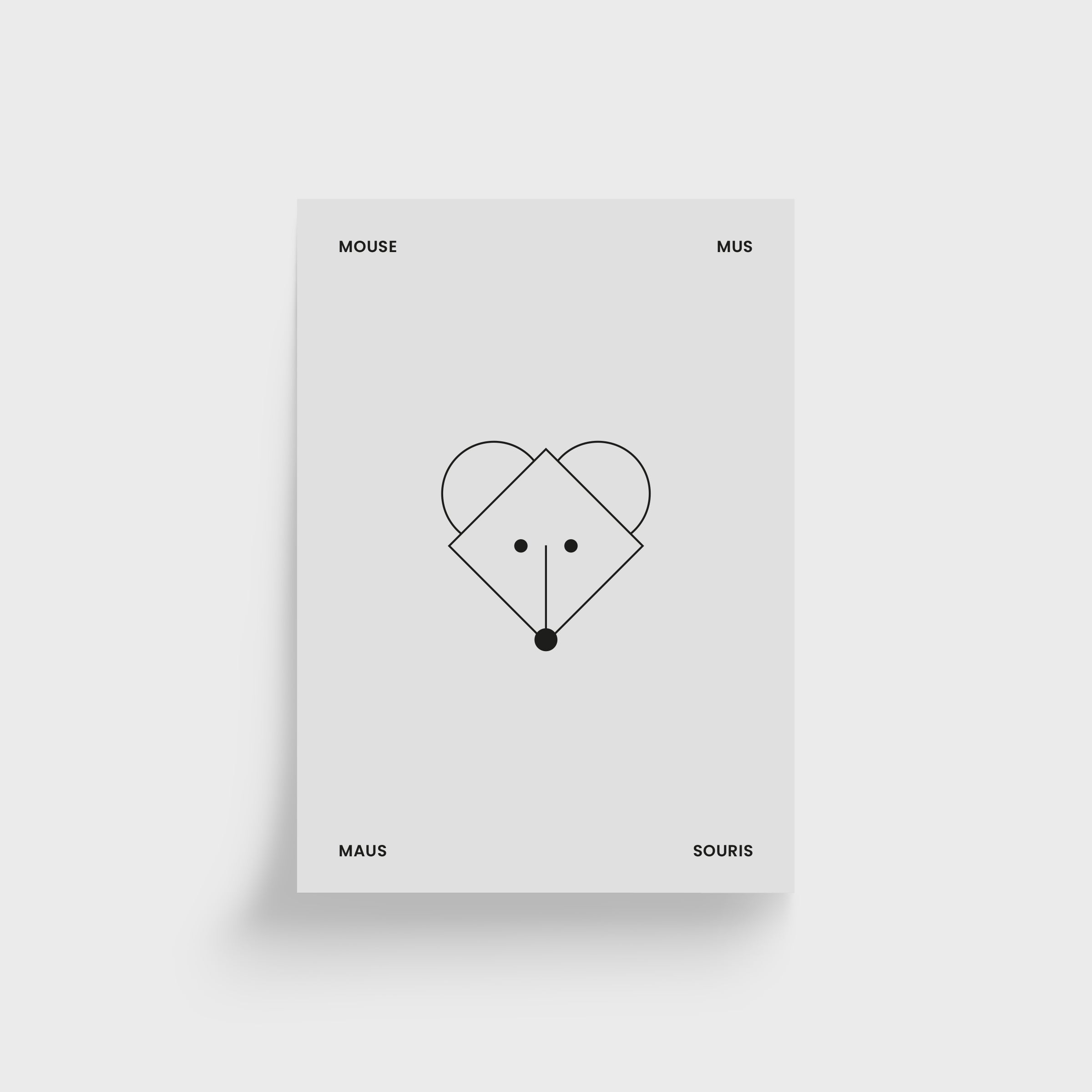 MOUSE MUS MAUS SOURIS plakat